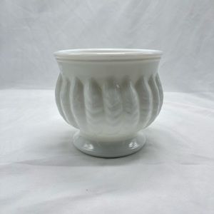 VTG Randall glass Milk glass planter